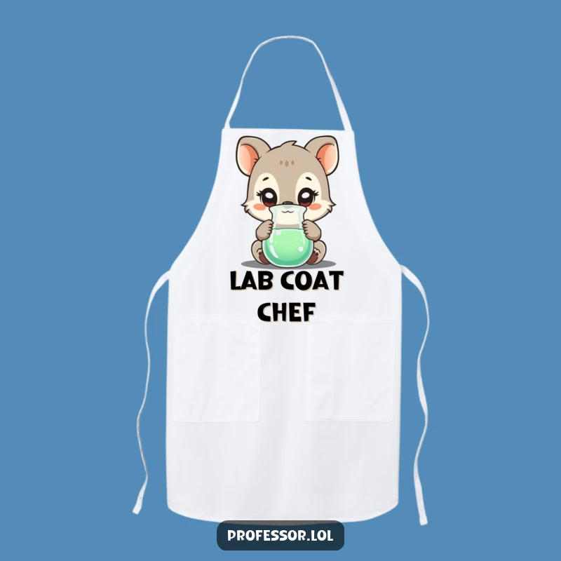 Funny Animal Lab Apron: Bubbling Beaker Science Fun Gift