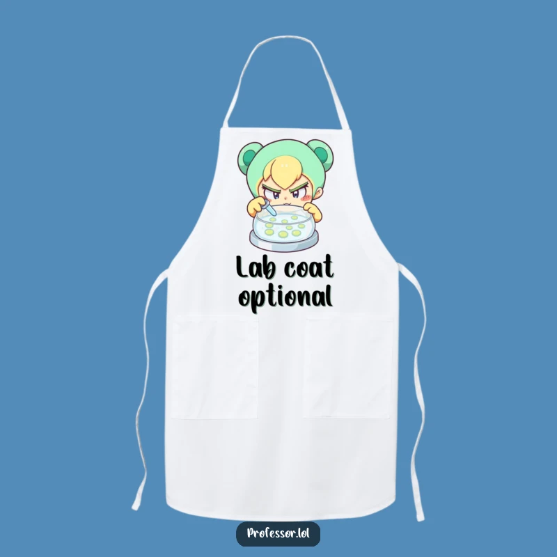 Funny Curious Scientist Apron: Cook with Determined Curiosity!