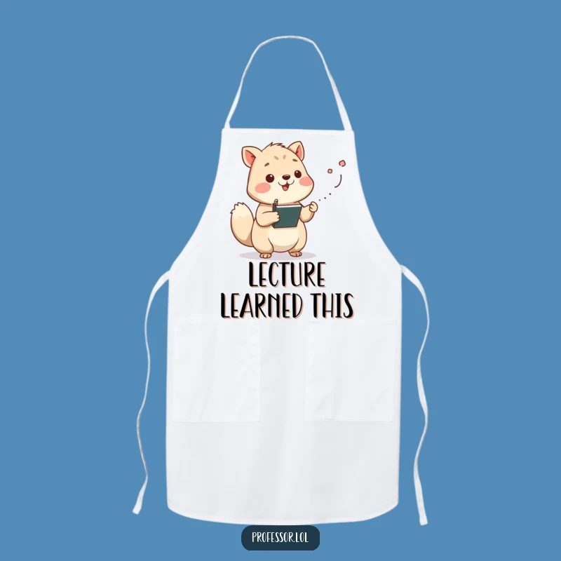 Funny Chef's Wisdom Apron - Animal Chalk Dust Kitchen Gift