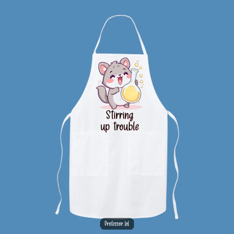 Funny Chef's Nightmare Apron - Cute Animal Scientist Cooking Gift