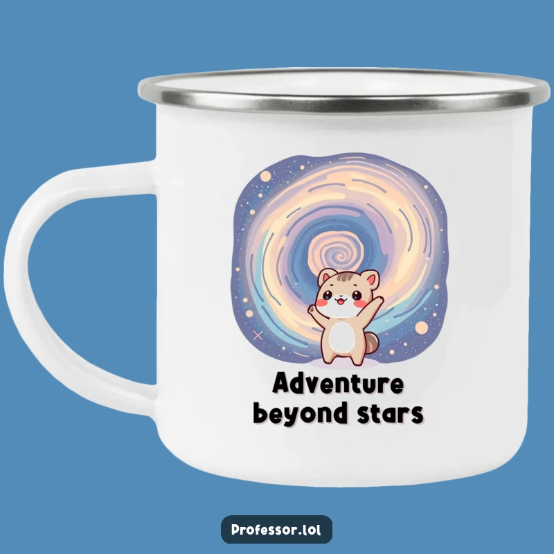 Funny Cosmic Adventure Camping Mug - Durable & Hilarious Outdoor Gift