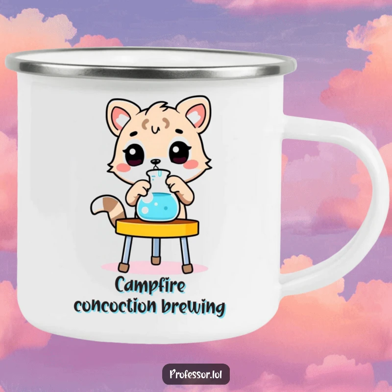 Funny animal camping mug, animal adjusting beaker, laboratory stand, durable outdoor mug, travel.