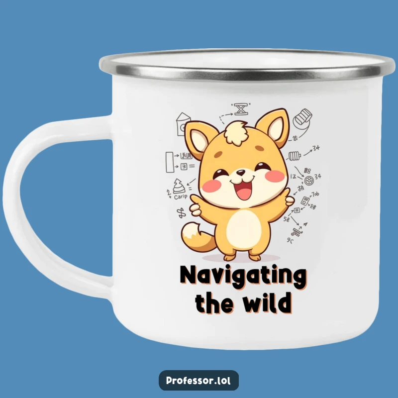 Funny Explorer Mug - Kawaii Animal Diagram Pointer Camp Cup Gift