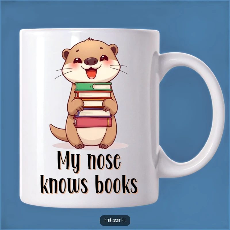 Funny Otter Book Lover Mug: Delightfully Nerdy & Hilarious Gift