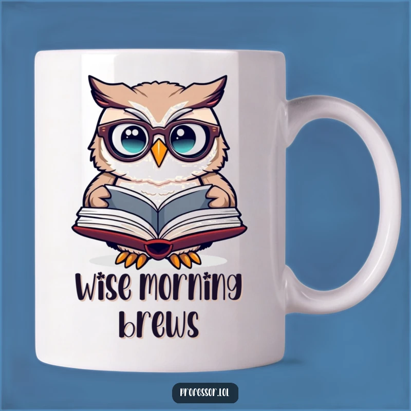 Funny Owl Spectacles Mug - A Wise & Humorous Gift!