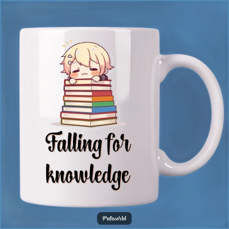 Funny Tripping Books Mug: Hilarious Surprise Character Gift