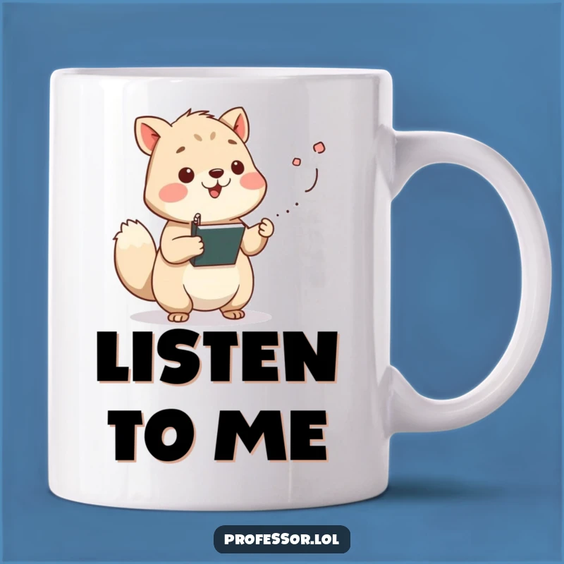 Funny Professor Animal Mug - Chalk Dust Lecture Gift for Educators