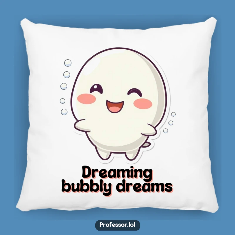 Funny Bubbling Reaction Pillow: Cozy Happy Comfort Gift