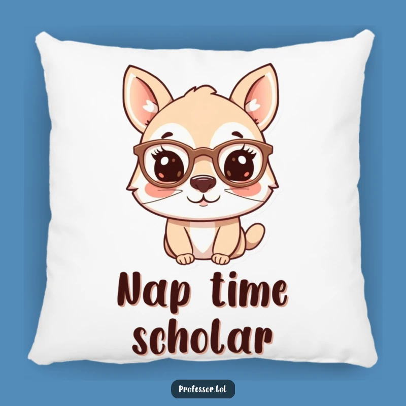 Funny Studious Animal Pillow - Comfy & Clever Home Decor, Funny Gift