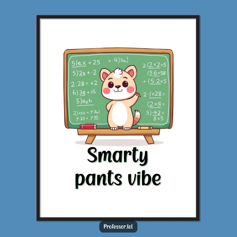 Funny Math Equations Digital Art - Instant Download, Smart Decor