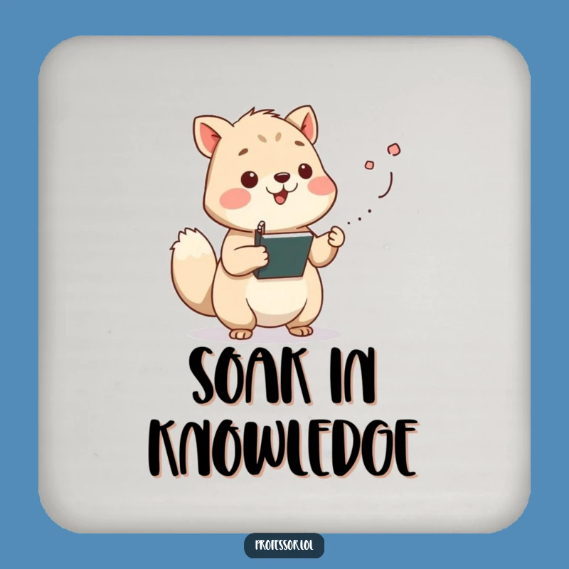 Funny Wisdom Coaster - Animal Chalk Dust Protector Gift