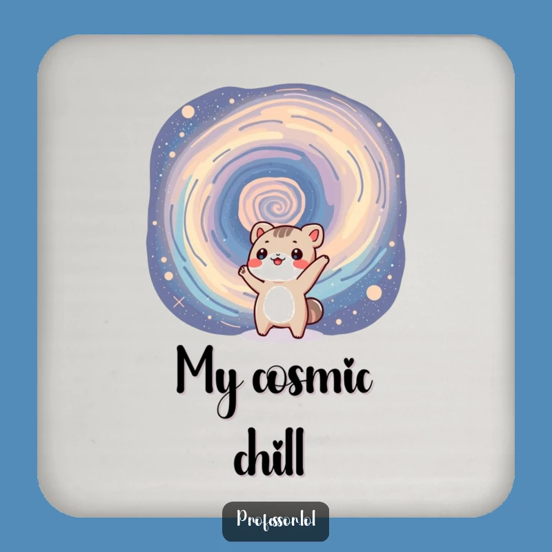 Funny Galaxy Animal Coaster Set - Protect Surfaces with Cosmic Humor