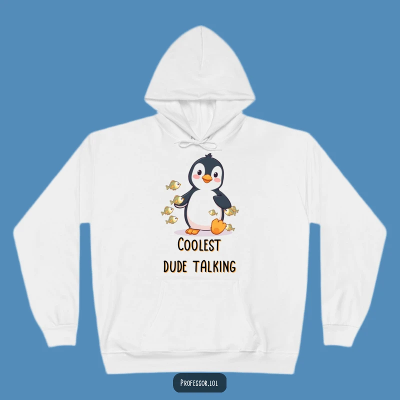 Cozy Funny Penguin Fish Hoodie: Warm & Hilarious Ocean Lover's Funny Gift!