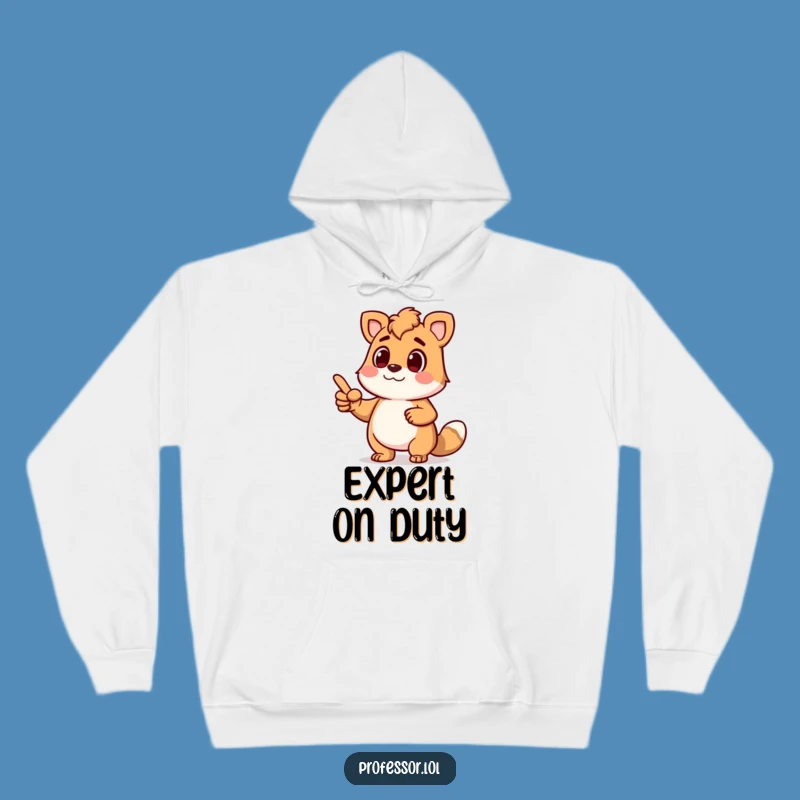 Funny Cozy Animal Lecture Hoodie: Animated Pointer Comfort Gift