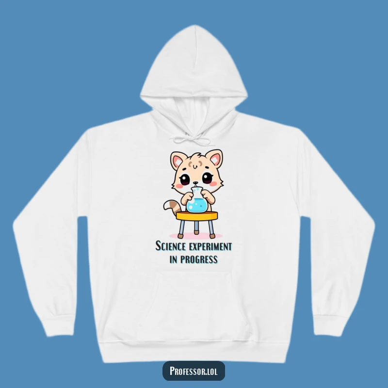 Funny Animal Lab Hoodie - Cozy Beaker Adjuster, Warm Scientist Gift