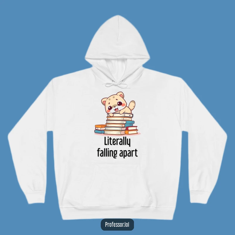Funny Startled Animal Hoodie: Cozy Chaos, Perfect Funny Gift for Book Lovers