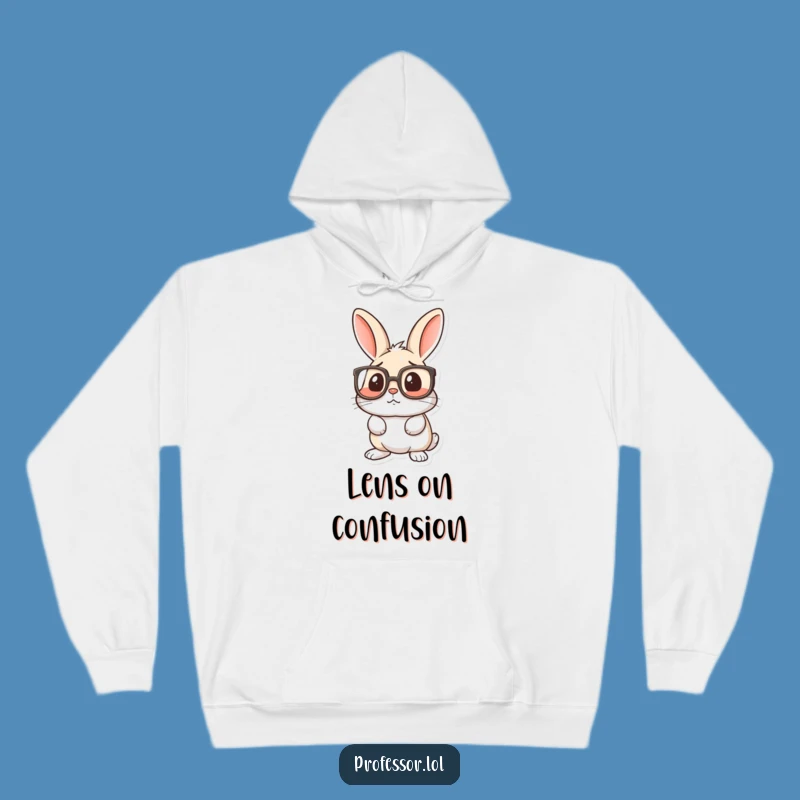 Cozy Funny Rabbit Hoodie: Embrace the Bewildered Look