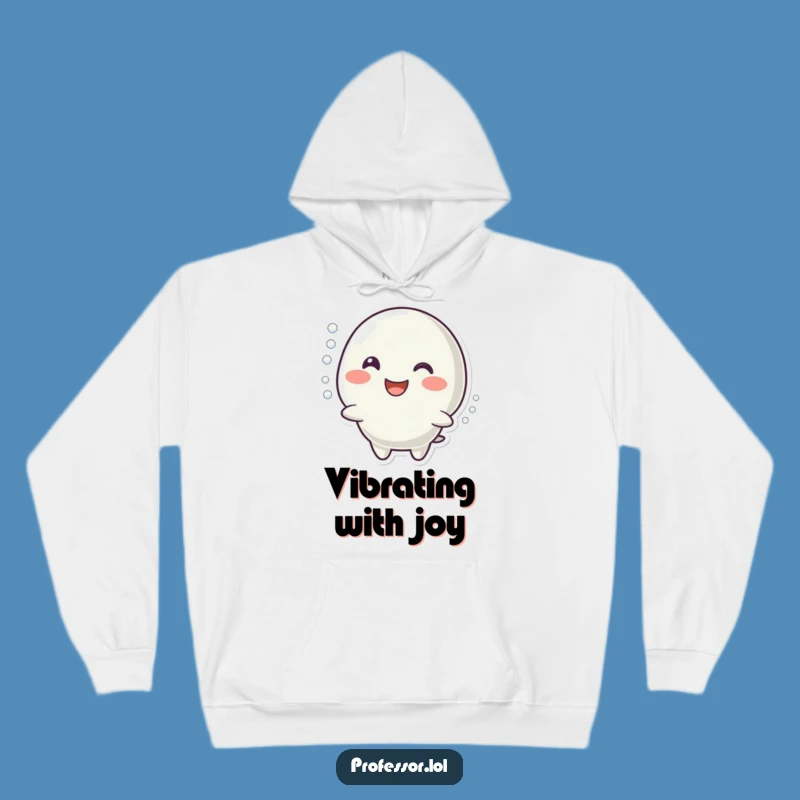 Funny Bubbling Reaction Hoodie: Cozy Happy Character Gift