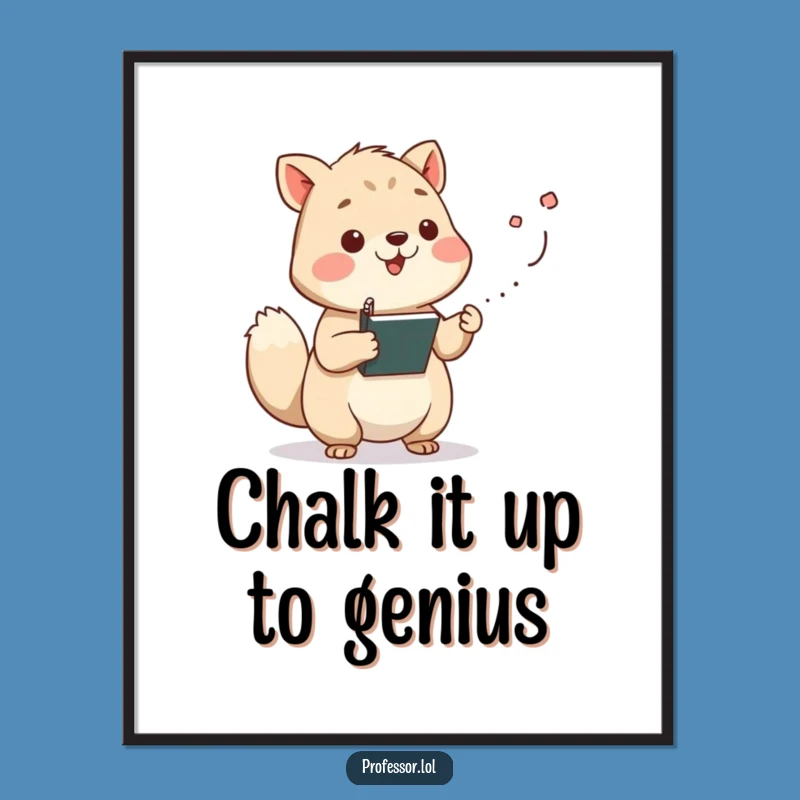 Free Printable Wall Art: Wise Lecturing Animal, Funny Downloadable Decor for the Studious