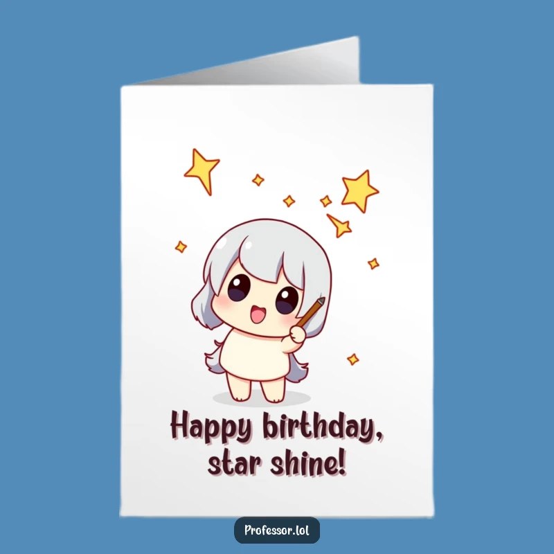 Free Printable Birthday Card: Star Gazer's Funny Constellation - Humorous Download