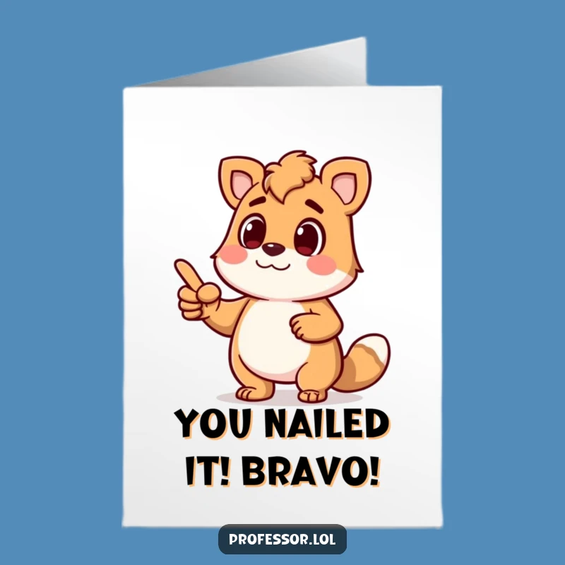 Free Printable Congrats Card: Animal's Expert Advice, Funny Downloadable Gift