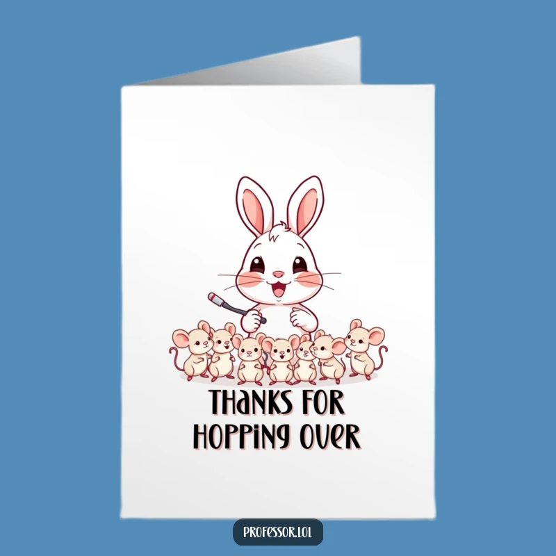 Free Printable Thank You Card: Rabbit’s Class Shares Thanks with Tiny Mice