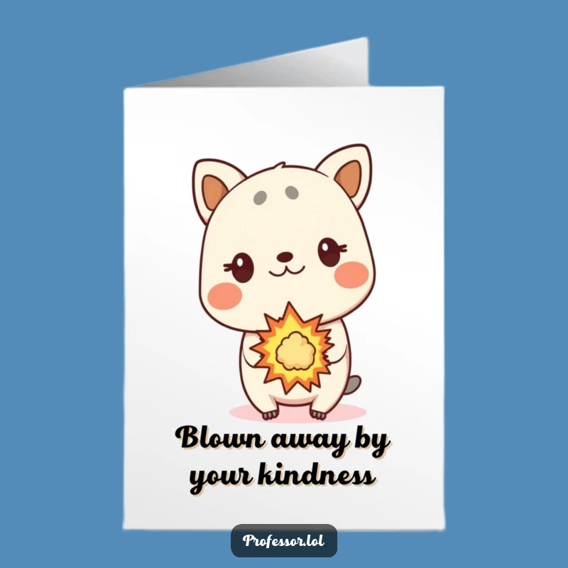 Free Printable Thank You Card: Surprised Animal - Thanks For The Spark!