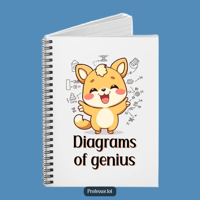 Funny Idea Journal - Kawaii Animal Diagram Finder Notebook Gift
