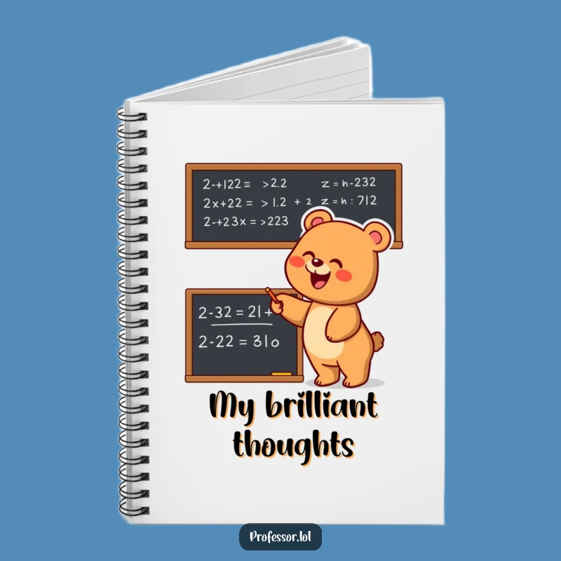 Funny Bear Math Notebook: Solve Life's Problems in Style!