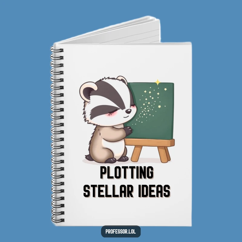 Funny Sleepy Badger Notebook: Jot Down Dreams with Magical Humor