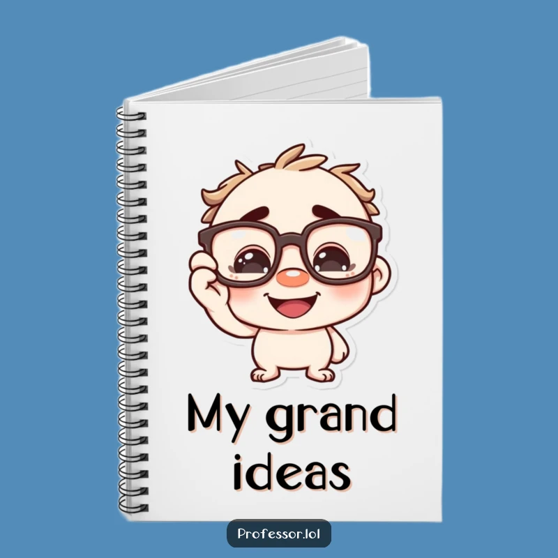 Funny Idea Notebook - Character Spectacles Journal Gift