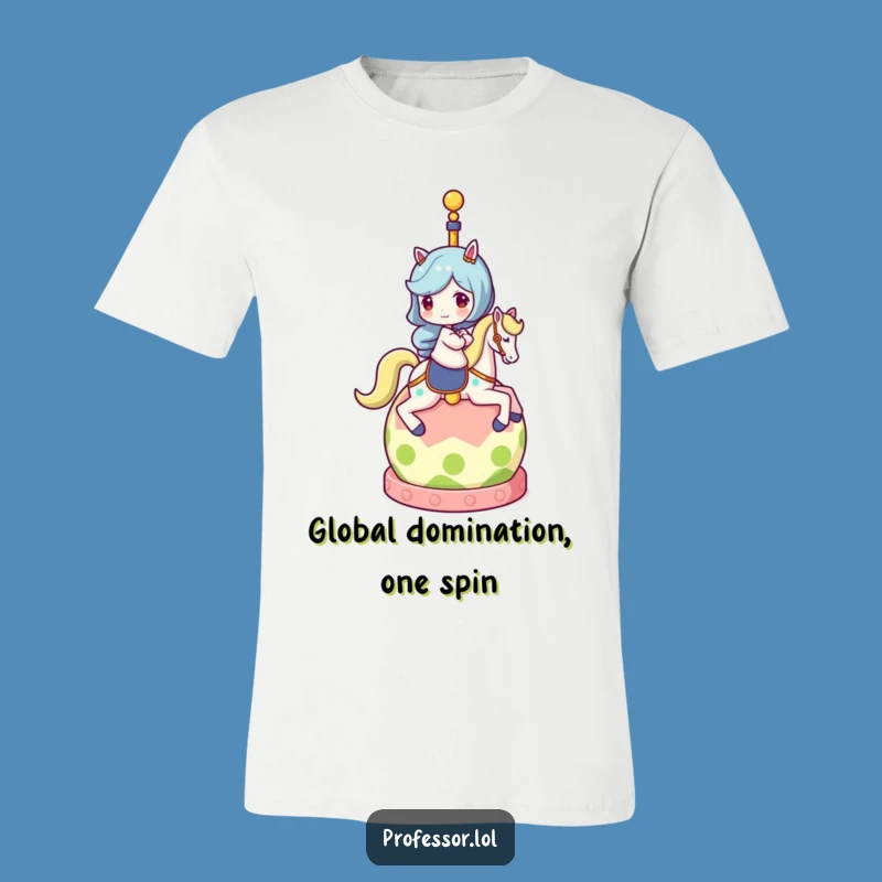 Funny Globe Rider T-Shirt: Wear Your Wanderlust with this Hilarious Adventure Tee