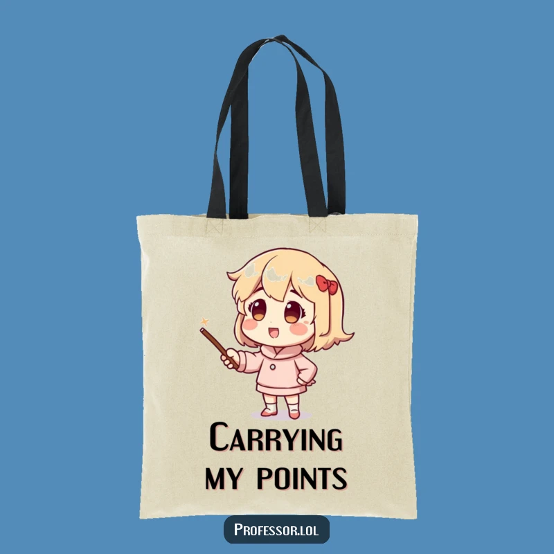 Funny Pointer Stick Tote Bag: Carry Your Ideas Gift